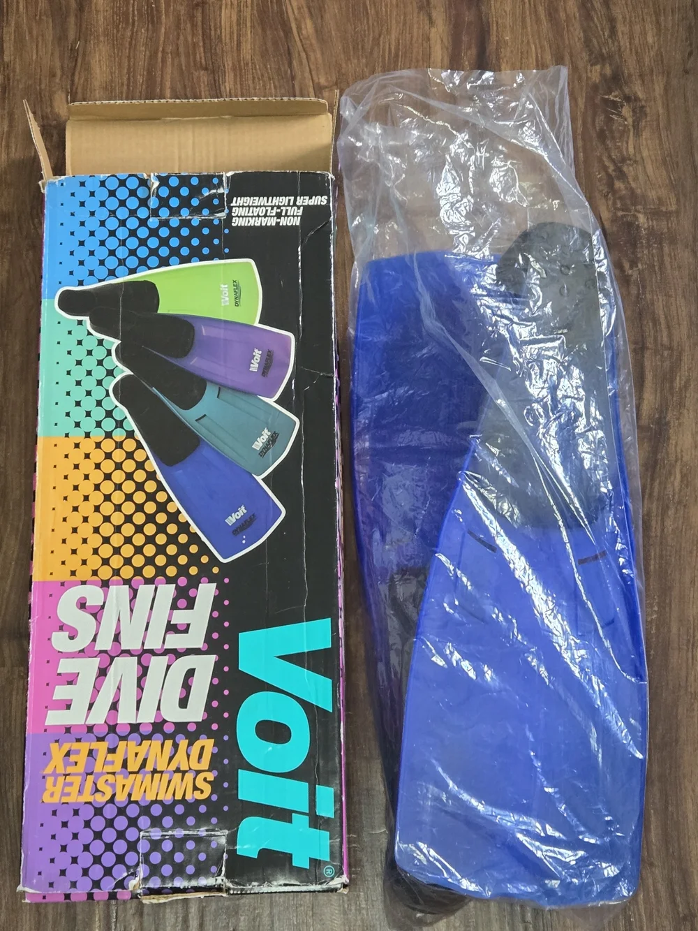 Swimaster Dynaflex Men's Dive Fins - Blue